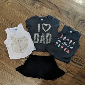 Baby Girl Tops with Skirt